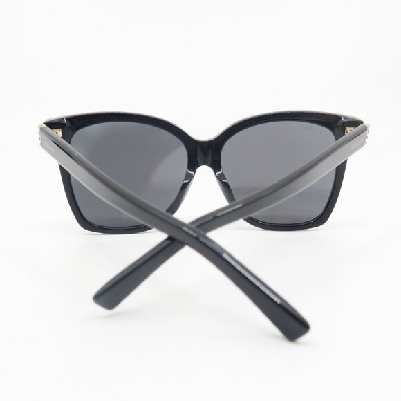 Gucci GG0459SA 001 57mm Black Oversized New Women's Sunglasses. - Picture 9 of 10